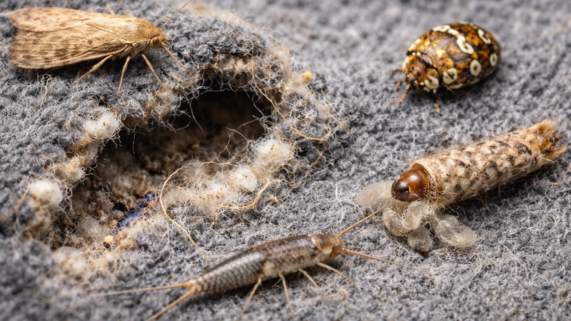 چه حشراتی پشم یا پارچه خوار هستند