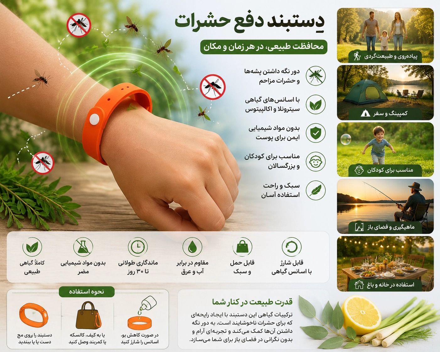 کارایی دستبند دفع حشرات
