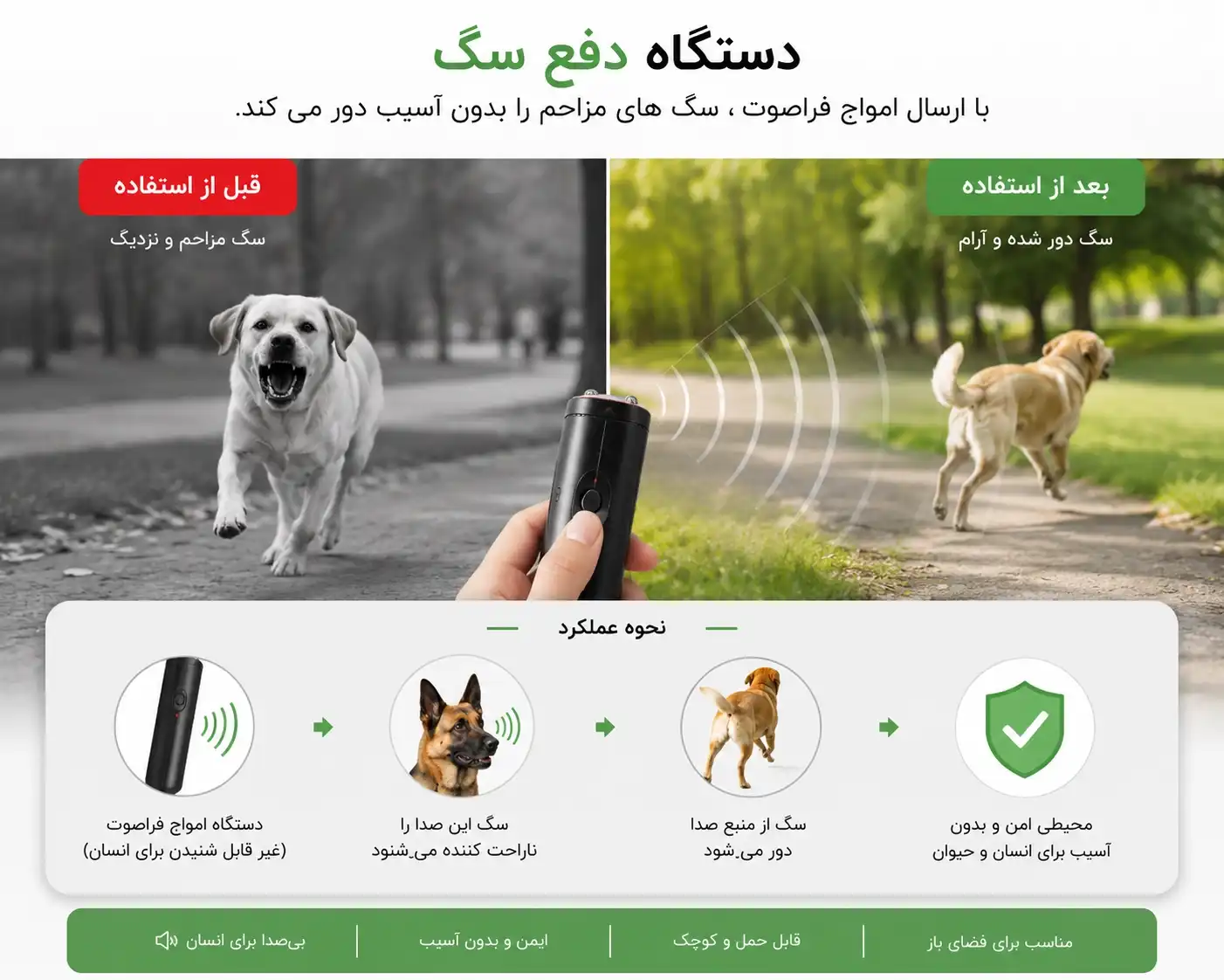 عملکرد دستگاه دفع سگ