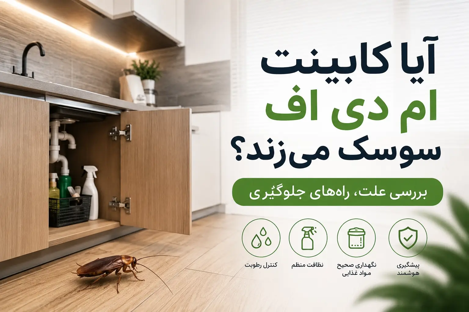 آیا کابینت ام دی اف سوسک می‌زند؟